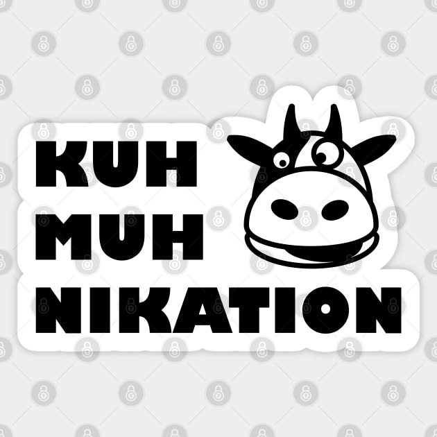 Communication cow Sticker by spontania